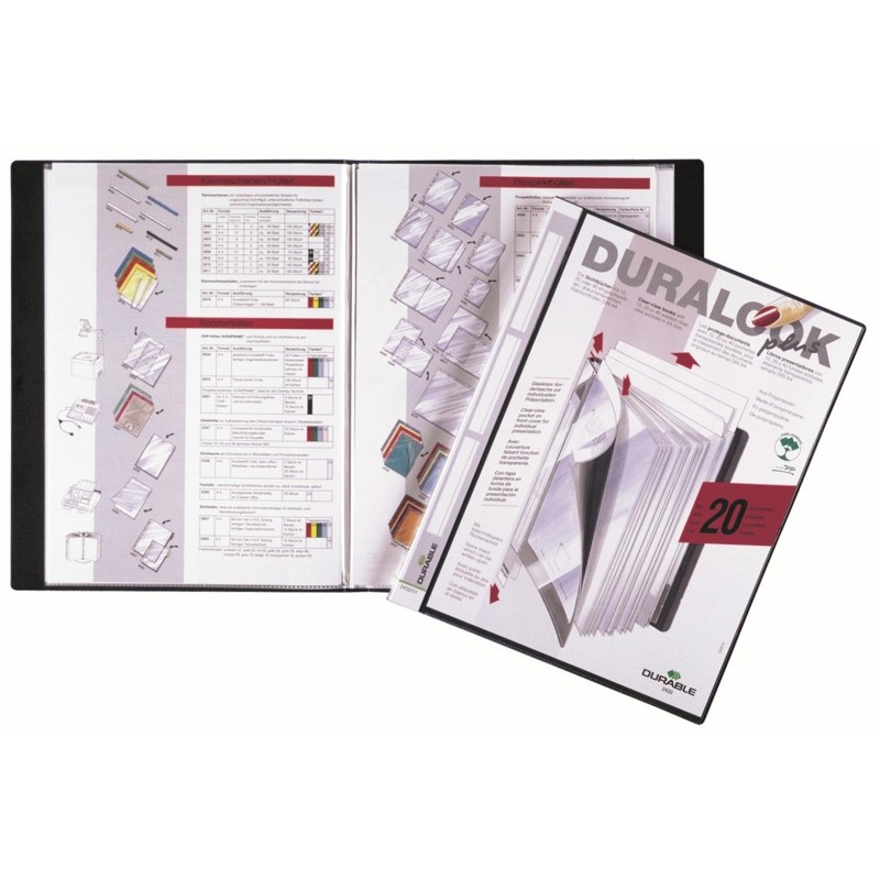 Duralook_ Plus, Album Ofertowy 20 Kieszonek Pp Czarny, Durable 243201