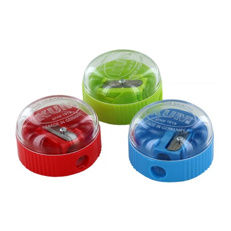 Temperówka Kum Plastikowa Pojedyncza Z Pojemnikiem 210K / 210K Ice Okrągła