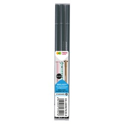 Wkłady Do Długopisu Wymazywalnego, Standard A, 0.5Mm, Czarny, 3 Szt. W Etui, Happy Color Ha Akr67K35-9