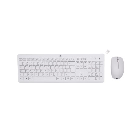 Zestaw Klawiatura + Mysz Hp 230 Wireless Mouse And Keyboard Combo Bezprzewodowe Białe 3L1F0Aa