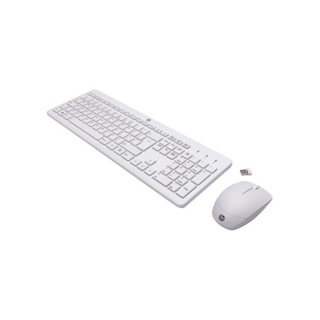 Zestaw Klawiatura + Mysz Hp 230 Wireless Mouse And Keyboard Combo Bezprzewodowe Białe 3L1F0Aa