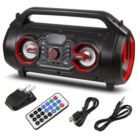Głośnik Przenośny Bazooka Audiocore, Bluetooth 5.0, Radio Fm, Karta Micro, Sdipx4, 2000Mah, Ac875