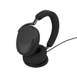 Jabra Evolve3 85 Zestaw Słuchawkowy Przewodowy I Bezprzewodowy Opaska Na Głowę Połączenia/Muzyka Usb Type-C Bluetooth Czarny