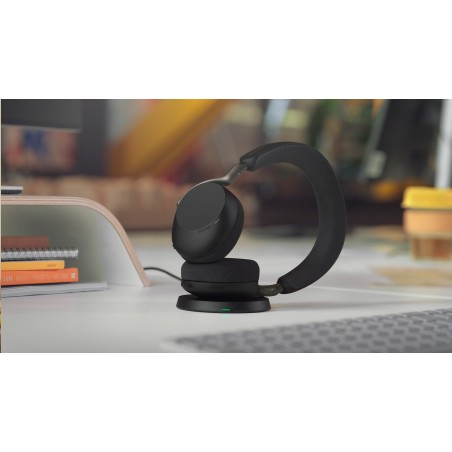 Jabra Evolve3 75 Zestaw Słuchawkowy Bezprzewodowy Opaska Na Głowę Połączenia/Muzyka Usb Type-C Bluetooth Czarny