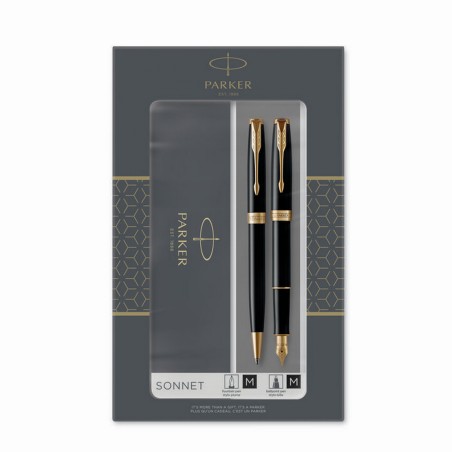 Zestaw Sonnet Black Gt_(Długopis + Pióro Wieczne) Parker 2093371