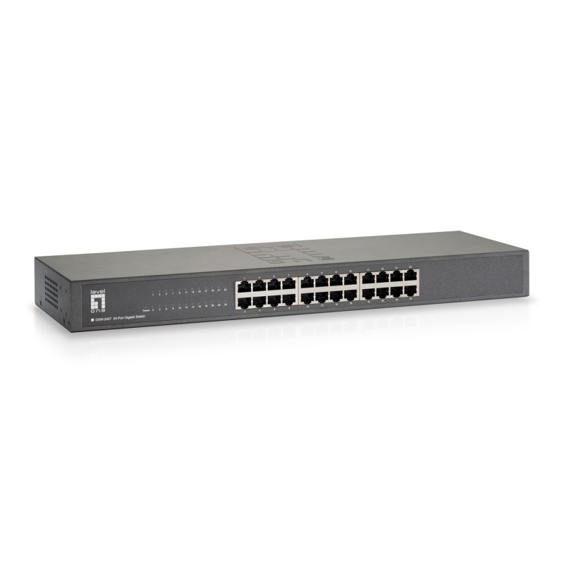 Levelone Gsw-2457 Łącza Sieciowe Nie Zarządzany Gigabit Ethernet (10/100/1000) Czarny