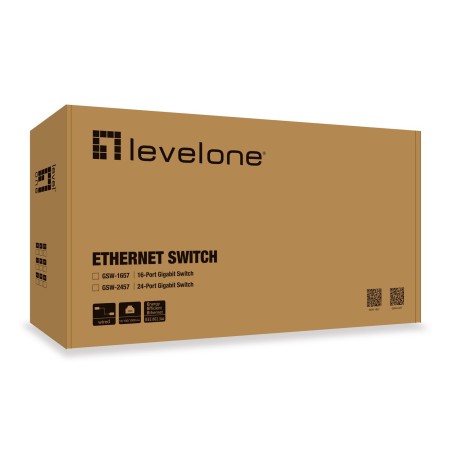 Levelone Gsw-2457 Łącza Sieciowe Nie Zarządzany Gigabit Ethernet (10/100/1000) Czarny