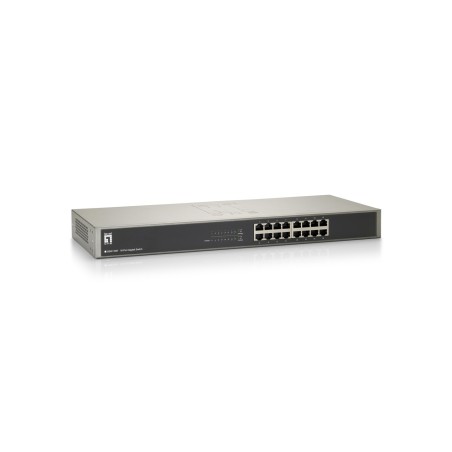 Levelone Gsw-1657 Łącza Sieciowe Nie Zarządzany Gigabit Ethernet (10/100/1000) Czarny, Szary
