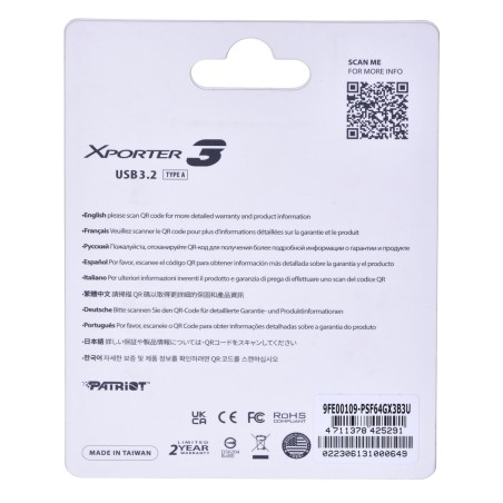 Partiot Flashdrive Xporter 3 64Gb Type A Usb3.2