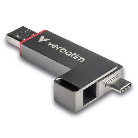 Verbatim Dual Quickstick Pamięć Usb 512 Gb Usb Type-A / Usb Type-C 3.2 Gen 1 (3.1 Gen 1) Szary