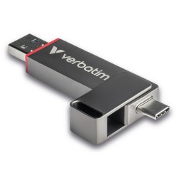 Verbatim Dual Quickstick Pamięć Usb 512 Gb Usb Type-A / Usb Type-C 3.2 Gen 1 (3.1 Gen 1) Szary