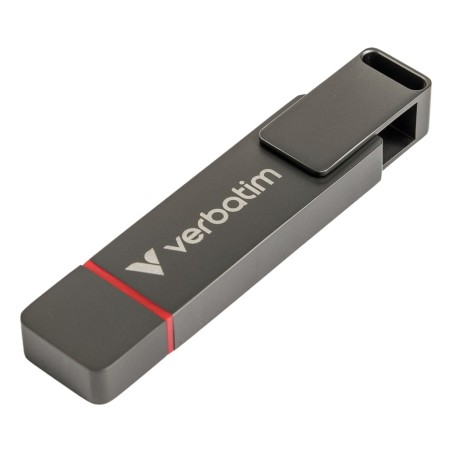 Verbatim Dual Quickstick Pamięć Usb 512 Gb Usb Type-A / Usb Type-C 3.2 Gen 1 (3.1 Gen 1) Szary