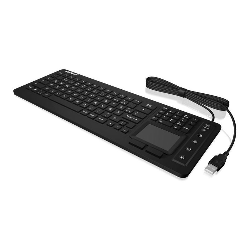 Keysonic Ksk-6231 Inel (Uk) Klawiatura Przemysłowy Usb Qwerty British English Czarny