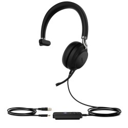 Yealink Uh38 Mono Teams Zestaw Słuchawkowy Przewodowy I Bezprzewodowy Opaska Na Głowę Biuro/Centrum Telefoniczne Bluetooth Czarn