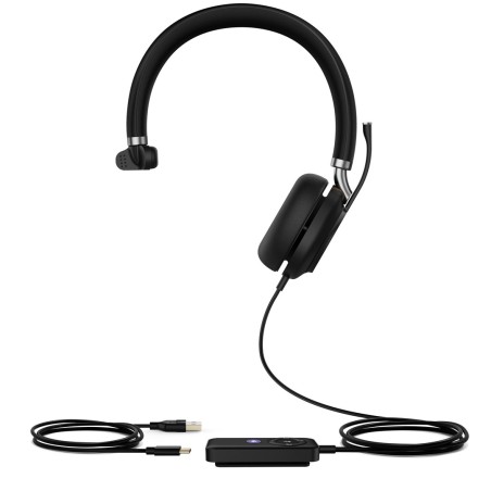 Yealink Uh38 Mono Teams Zestaw Słuchawkowy Przewodowy I Bezprzewodowy Opaska Na Głowę Biuro/Centrum Telefoniczne Bluetooth Czarn