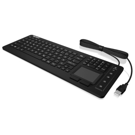 Keysonic Ksk-6231 Inel (Us) Klawiatura Przemysłowy Usb Qwerty Us English Czarny