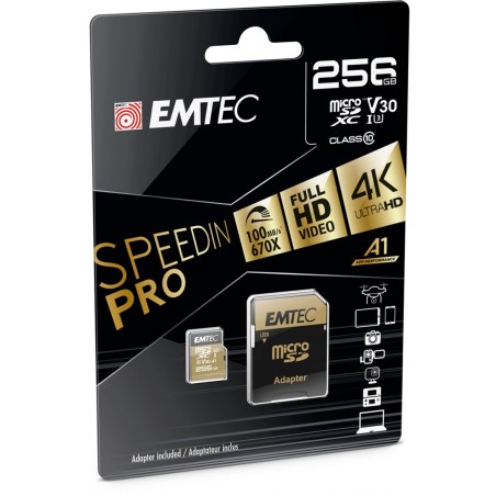 Emtec Speedin Pro 256 Gb Microsdxc Uhs-I Klasa 10