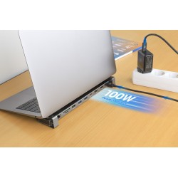 Manhattan 190398 Stacja Dokująca Przewodowa Usb 3.2 Gen 1 (3.1 Gen 1) Type-C Szary