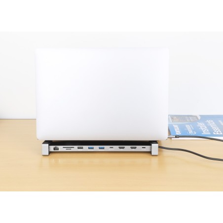 Manhattan 190398 Stacja Dokująca Przewodowa Usb 3.2 Gen 1 (3.1 Gen 1) Type-C Szary