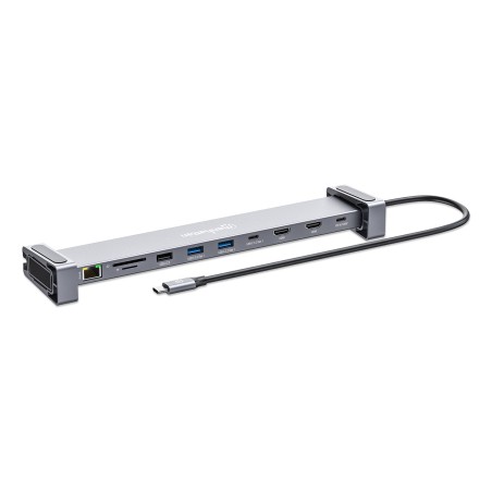 Manhattan 190398 Stacja Dokująca Przewodowa Usb 3.2 Gen 1 (3.1 Gen 1) Type-C Szary