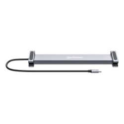 Manhattan 190398 Stacja Dokująca Przewodowa Usb 3.2 Gen 1 (3.1 Gen 1) Type-C Szary