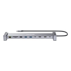 Manhattan 190398 Stacja Dokująca Przewodowa Usb 3.2 Gen 1 (3.1 Gen 1) Type-C Szary