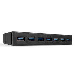 Lindy 43228 Huby I Koncentratory Usb 3.2 Gen 1 (3.1 Gen 1) Type-A 5000 Mbit/S Czarny