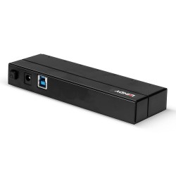 Lindy 43228 Huby I Koncentratory Usb 3.2 Gen 1 (3.1 Gen 1) Type-A 5000 Mbit/S Czarny