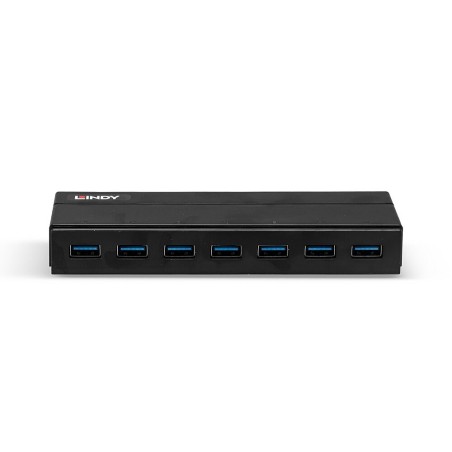 Lindy 43228 Huby I Koncentratory Usb 3.2 Gen 1 (3.1 Gen 1) Type-A 5000 Mbit/S Czarny