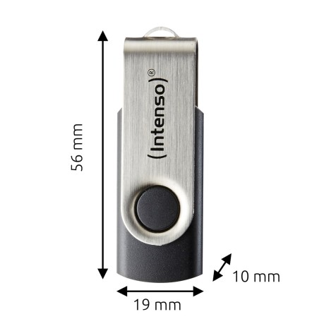 Intenso Usb 256Gb Office Line 3.2 Gen1 Silver-Black Pamięć Usb Usb Typu-A 3.2 Gen 1 (3.1 Gen 1) Czarny, Srebrny