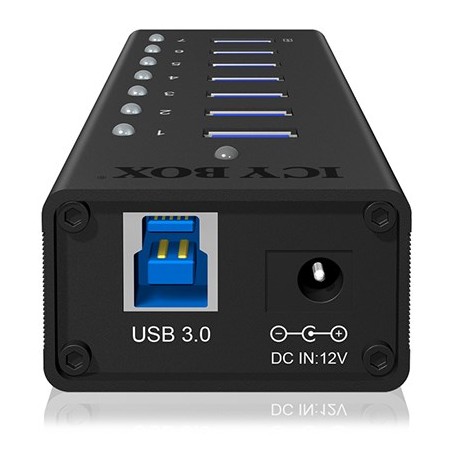 Icy Box Ib-Ac618 Usb 3.2 Gen 1 (3.1 Gen 1) Type-B 5000 Mbit/S Czarny