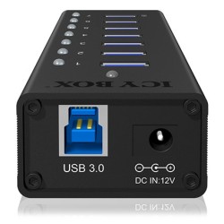 Icy Box Ib-Ac618 Usb 3.2 Gen 1 (3.1 Gen 1) Type-B 5000 Mbit/S Czarny