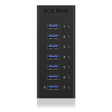 Icy Box Ib-Ac618 Usb 3.2 Gen 1 (3.1 Gen 1) Type-B 5000 Mbit/S Czarny