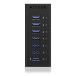 Icy Box Ib-Ac618 Usb 3.2 Gen 1 (3.1 Gen 1) Type-B 5000 Mbit/S Czarny