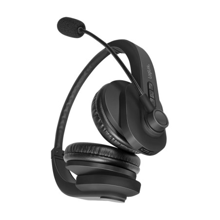 Logilink Bt0060 Słuchawki/Zestaw Słuchawkowy Bezprzewodowy Opaska Na Głowę Biuro/Centrum Telefoniczne Bluetooth Czarny