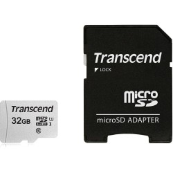 Sd Microsd Card  32Gb Transcend Sdhc Usd300S-A W/Adapter