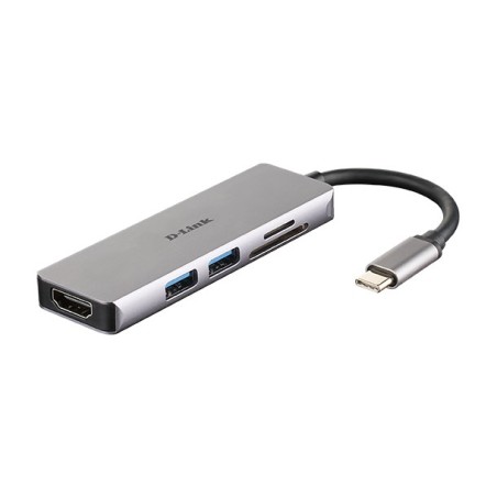 D-Link Dub-M530 Stacja Dokująca Przewodowa Usb 3.2 Gen 1 (3.1 Gen 1) Type-C Aluminium, Czarny