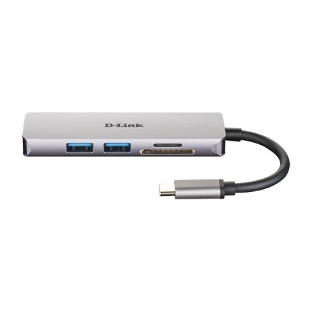 D-Link Dub-M530 Stacja Dokująca Przewodowa Usb 3.2 Gen 1 (3.1 Gen 1) Type-C Aluminium, Czarny
