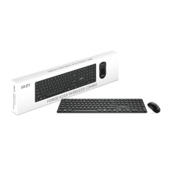 Msi Forge K210 Wireless Combo Klawiatura Dołączona Myszka Dom/Biuro Usb Czarny