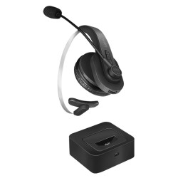 Logilink Bt0059 Słuchawki/Zestaw Słuchawkowy Bezprzewodowy Opaska Na Głowę Biuro/Centrum Telefoniczne Bluetooth Podstawka Do Ład