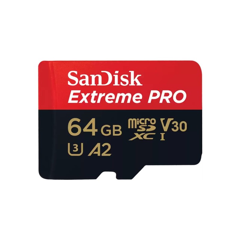 Karta Pamięci Microsdxc Sandisk Extreme Pro 64Gb 200/90 Mb/S A2 C10 V30 Uhs-I U3