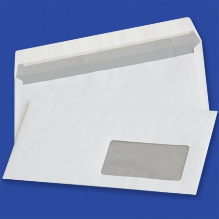 Koperty Dl Hk Białe 80G Okno Prawe 45X90Mm Z Paskiem (1000Szt.) Nc 11232210