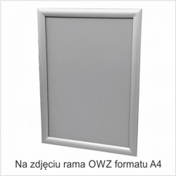 Ramka Plakatowa Owz 25Mm Profil Alu Ostre Narożniki A3 Tzw25/A3Bg 2X3