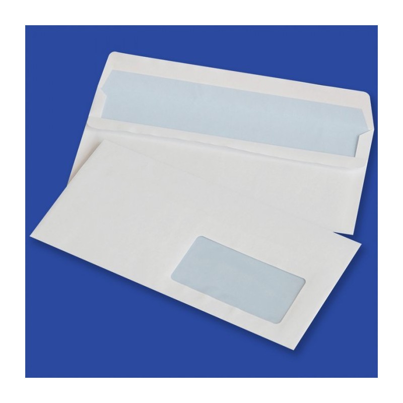 Koperty Dl Sk Białe 75G Okno Prawe 45X90Mm (1000Szt.) Nc Samoklejące 11221200