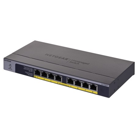 Switch Netgear Gs108Pp-100Eus 8P Poe 123W (Poe+: 8P) Unmanaged Gigabit