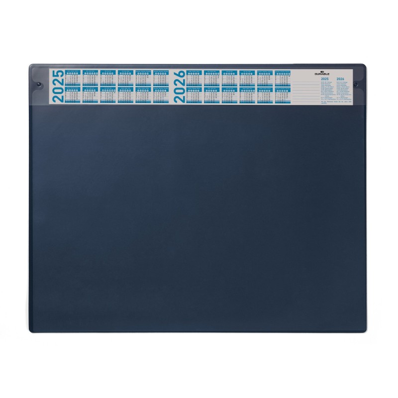 Podkład Na Biurko Z Przezroczystą Okładką I Kalendarzem 650X520Mm Granat, Durable (2024-2027R) 720507