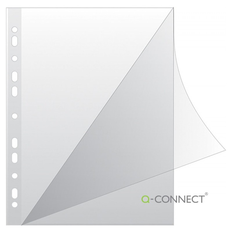 Koszulki Q-Connect A4/100Μm Typ L Krystaliczne (100)