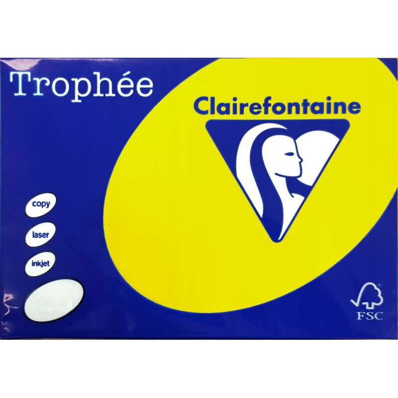 Papier Xero A4 160G 1029 Żółty Słoneczny Trophee 250Ark Xca41029