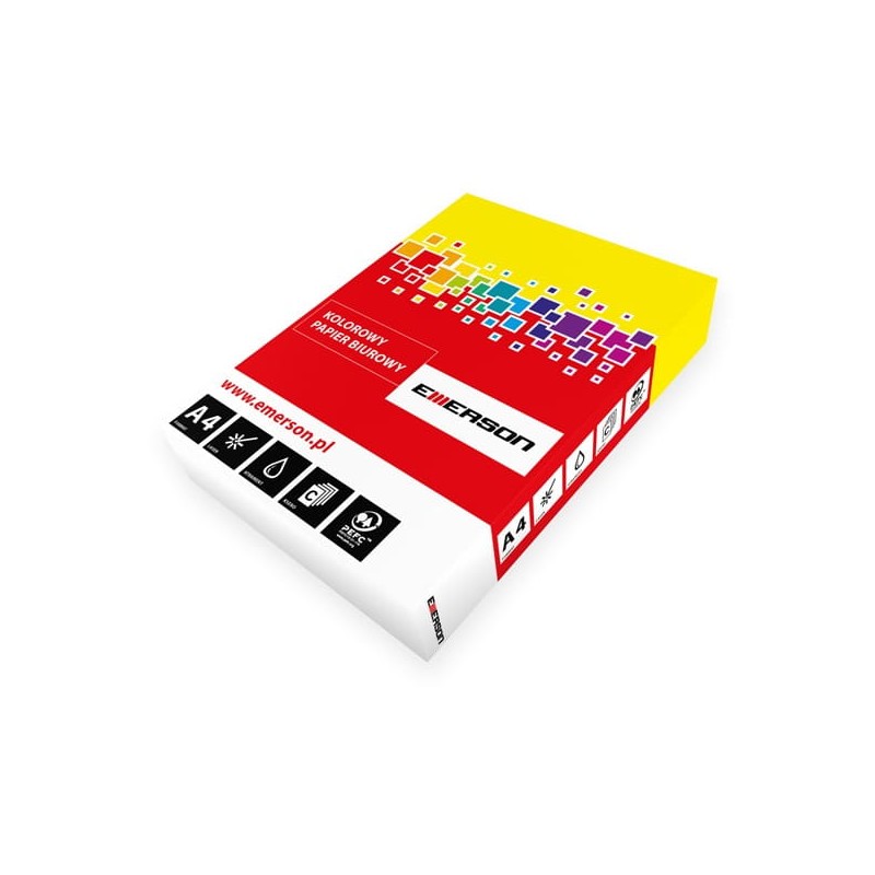 Papier Xero A4 160G Żółty Xem416066 Emerson 250Ark