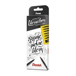 Kompletny Zestaw Do Liternictwa Czarny Zestaw-7 Pentel